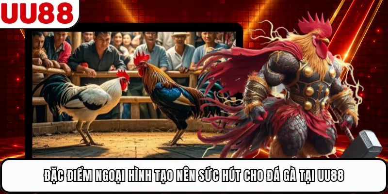 Đặc điểm ngoại hình tạo nên sức hút cho đá gà tại UU88